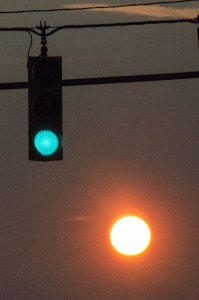Green light and the sun